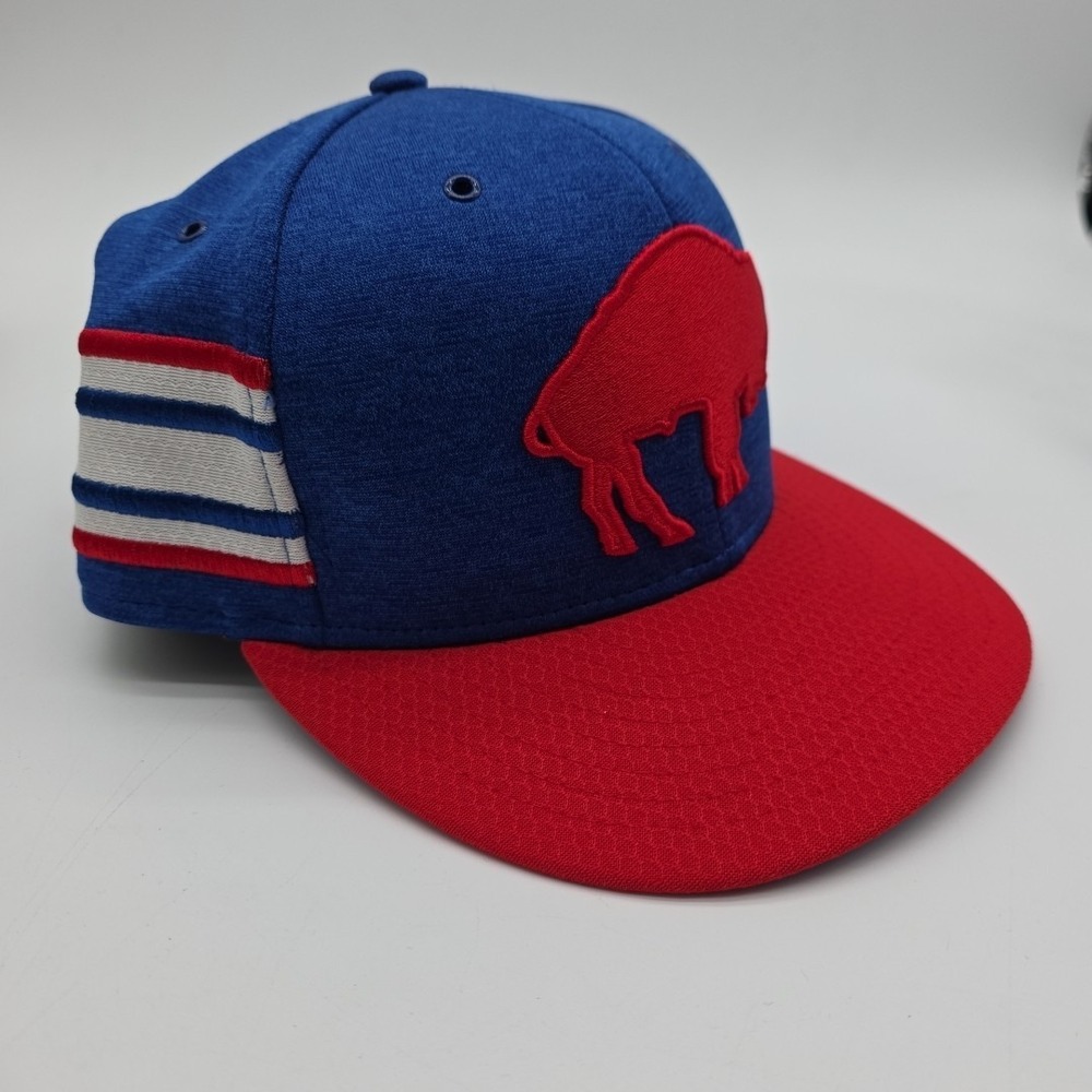 New Era 59FIFTY Buffalo Bills Blue Red Fitted Cap 7 1/2 NFL Little To No Wear